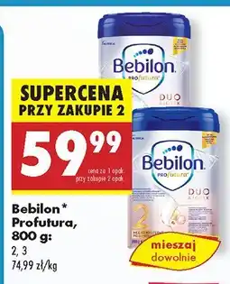 Biedronka Mleko modyfikowane Bebilon Profutura 2,3 800g oferta