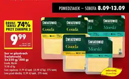 Biedronka Ser Gouda w plastrach Światowid oferta