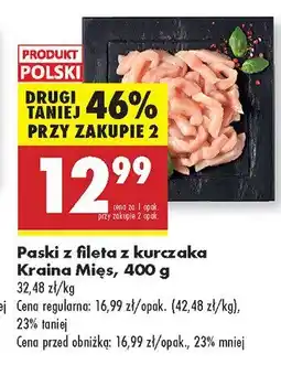Biedronka Paski z fileta z kurczaka Kraina Mięs oferta