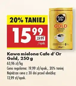 Biedronka Kawa mielona Cafe d'Or Gold oferta
