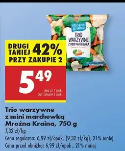 Biedronka Trio warzywne z mini marchewką Mroźna Kraina oferta