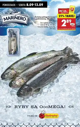 Biedronka Pstrąg tęczowy świeży patroszony Marinero oferta