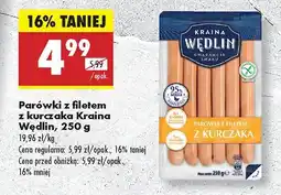 Biedronka Parówki z filetem z kurczaka Kraina Wędlin oferta