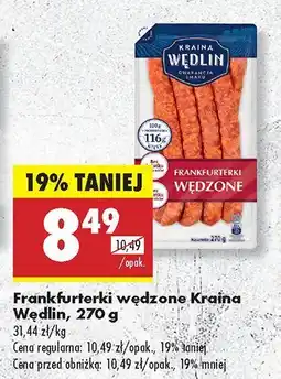 Biedronka Frankfurterki wędzone Kraina Wędlin oferta
