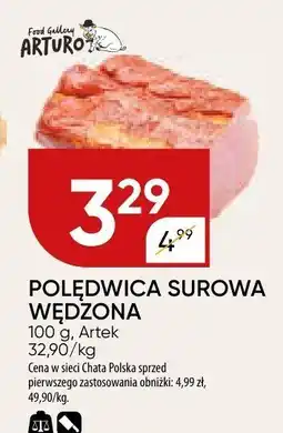 Chata Polska Polędwica surowa wędzona Artek oferta