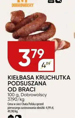 Chata Polska Kiełbasa kruchutka podsuszana od braci Dobrowolscy oferta