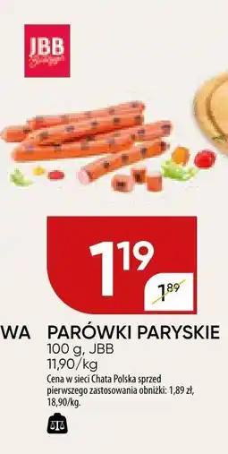 Chata Polska Parówki paryskie JBB oferta