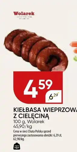Chata Polska Kiełbasa wieprzowa z cielęciną Wolarek oferta