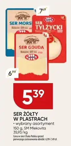 Chata Polska Ser żółty w plastrach SM Mlekovita oferta
