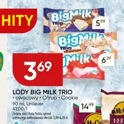 Chata Polska Lody Big Milk Trio (owocowy, Chrup, Cookie) oferta