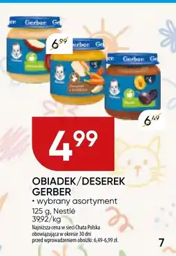 Chata Polska Obiadek/deserek Gerber (wybrany asortyment) oferta