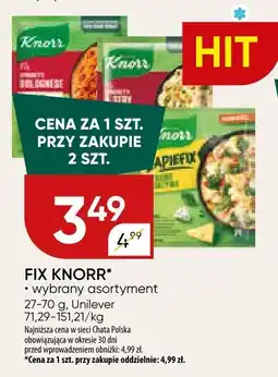 Chata Polska Fix Knorr (wybrany asortyment) oferta