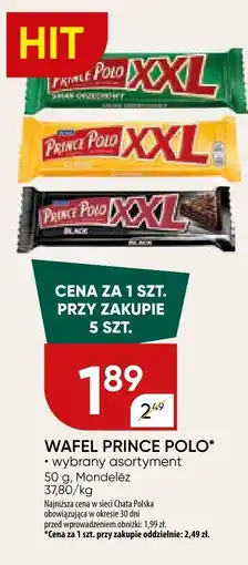 Chata Polska Wafel Prince Polo XXL (wybrany asortyment) oferta