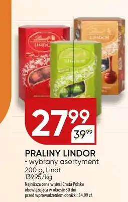 Chata Polska Praliny Lindor Lindt oferta