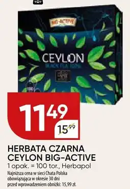 Chata Polska Herbata czarna Ceylon Big-Active Herbapol oferta