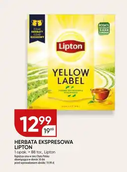 Chata Polska Herbata ekspresowa Lipton Yellow Label oferta