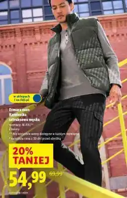 Lidl Esmara men Kamizelka sztruksowa męska oferta