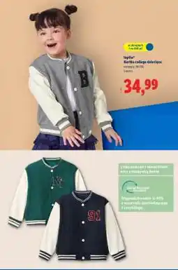 Lidl lupilu Kurtka college dziecięca oferta