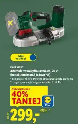Lidl PARKSIDE Akumulatorowa piła taśmowa, 20 V oferta