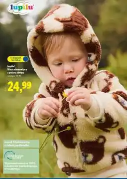Lidl Lupilu Bluza niemowlęca z polaru sherpa oferta