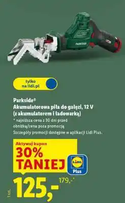 Lidl Parkside Akumulatorowa piła do gałęzi 12 V oferta