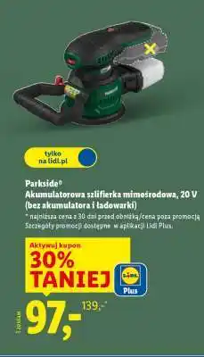 Lidl Parkside Akumulatorowa szlifierka mimośrodowa, 20 V oferta