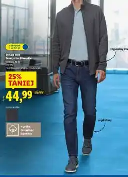 Lidl Esmara men Jeansy slim fit męskie oferta