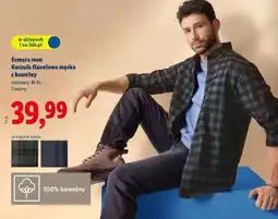 Lidl Esmara men Koszula flanelowa męska z bawełny oferta