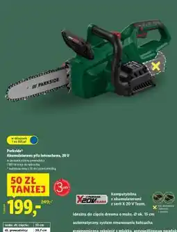 Lidl PARKSIDE Akumulatorowa piła łańcuchowa, 20 V oferta