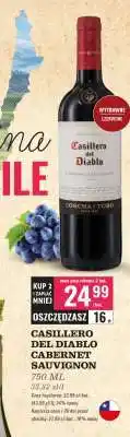 Biedronka CASILLERO DEL DIABLO CABERNET SAUVIGNON 750 ML oferta