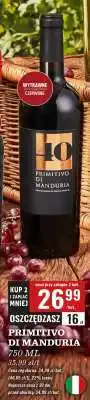 Biedronka PRIMITIVO DI MANDURIA 750 ML oferta