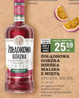 Biedronka ŻOŁĄDKOWA GORZKA RZEŚKA MALINA Z MIĘTĄ oferta