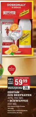 Biedronka ZESTAW GIN BEEFEATER 40%, 700 ML + SCHWEPPES 850 ML oferta