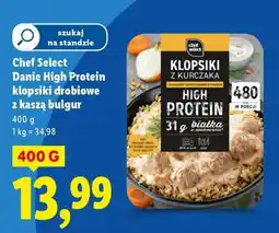 Lidl Chef Select Danie High Protein klopsiki drobiowe z kaszą bulgur oferta