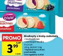 Intermarche Biszkopty z białą czekoladą oferta