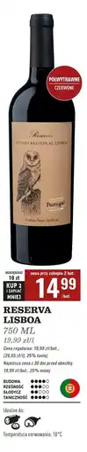 Biedronka Wino Reserva Regional Lisboa oferta