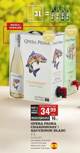 Biedronka Wino Opera Prima Sauvignon Blanc oferta