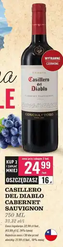 Biedronka Wino Casillero Del Diablo Cabernet Sauvignon oferta