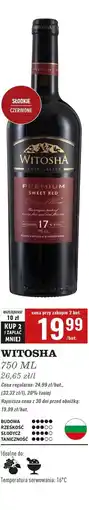 Biedronka Wino Witosha Premium Sweet Red oferta
