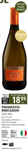 Biedronka Wino Biscardo Prosecco oferta