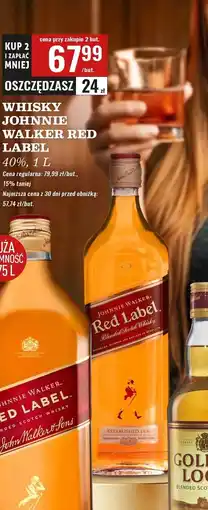 Biedronka Whisky Johnnie Walker Red Label oferta
