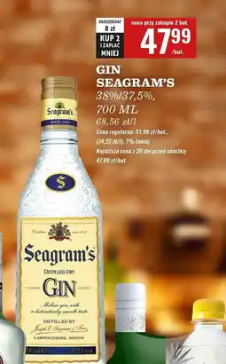 Biedronka Gin Seagram's Extra Dry oferta