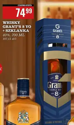 Biedronka Whisky karton Grant's 8 Yo oferta