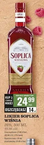 Biedronka Wódka Soplica Wiśniowa oferta