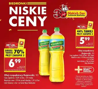 Biedronka Olej rzepakowy Kujawski oferta