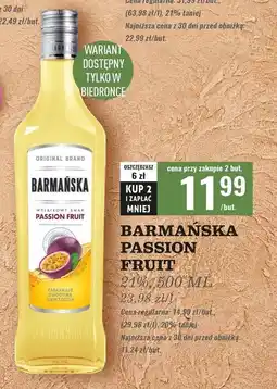 Biedronka Wódka Barmańska Passion Fruit oferta