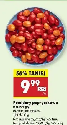 Biedronka Pomidory papryczkowe pomarańczowe oferta