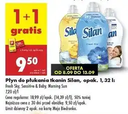 Biedronka Płyn do płukania Silan Sensitive oferta