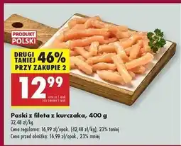 Biedronka Paski fileta z piersi kurczaka oferta