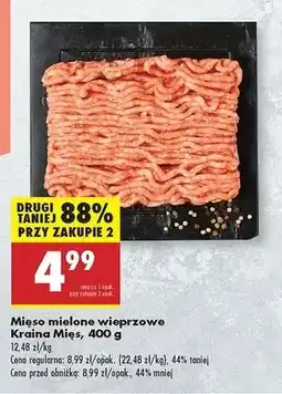 Biedronka Mięso mielone z karkówki wieprzowej Kraina Mięs oferta